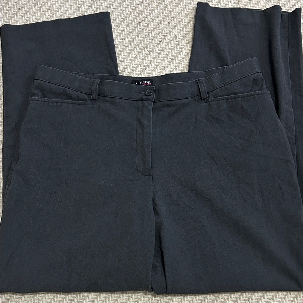 George Think Slim Charcoal Trousers. Women’s 16W average